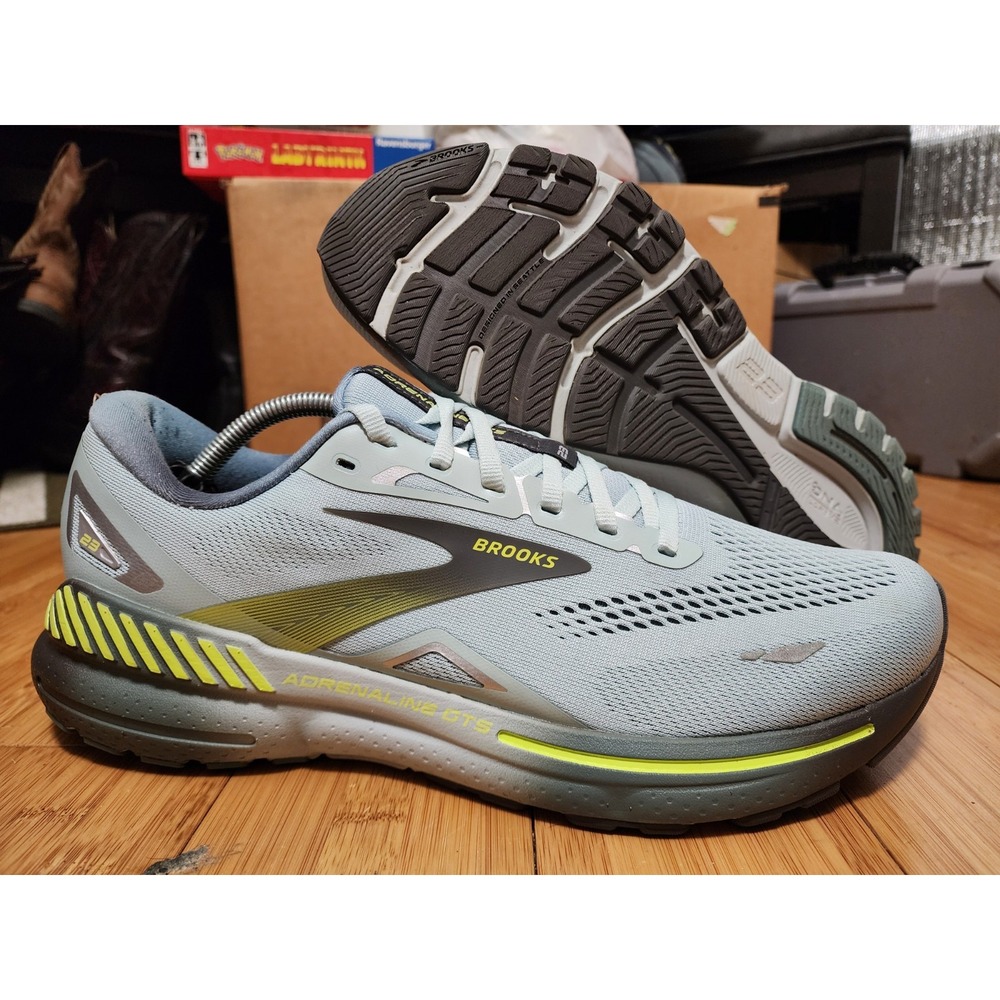 Brooks Mens 12 D Adrenaline GTS 23 Sneakers 1103911D458 Blue Running Gym Shoes